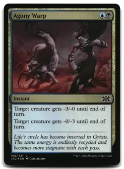 MTG Agony Warp FOIL C Double Masters 2022 168 LP - Image 1