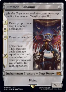 Summon: Bahamut - Final Fantasy - Magic MTG NM - Image 1