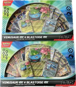 Pokemon TCG Venusaur Ex & Blastoise Ex Premium Collection Lot Of 2 - Image 1