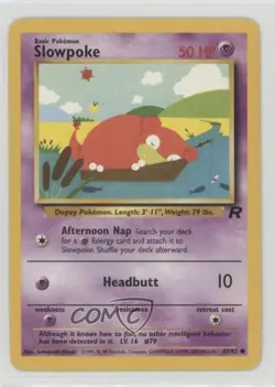 Slowpoke Pokemon Team Rocket #67 2000 READ - Image 1