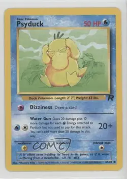 Psyduck Pokemon Team Rocket #65 2000 READ - Image 1