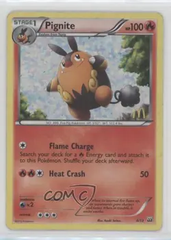 Pignite Pokemon McDonald's Collection 2 Happy Meal Promo #4 - Image 1