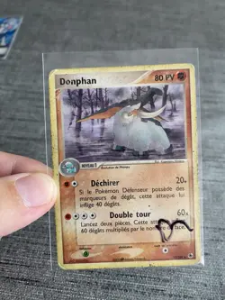 Carte Pokemon Donphan 17/109 Rare Ex Rubis Saphir Francais Occasion - Image 3