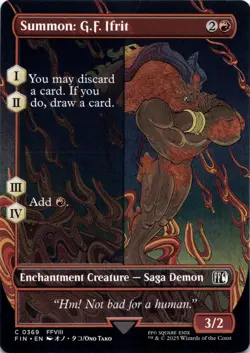 Summon: G.F. Ifrit (Showcase) - Final Fantasy - Magic MTG NM - Image 1