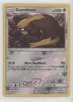 Gumshoos Reverse Foil Pokemon Sun & Moon Unified Minds #181 - Image 1