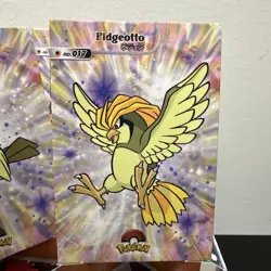 Pokemon Database Shiny Set Pidgey Pidgeotto Pidgeot Sparkle Holo Set Of 3 - Image 3