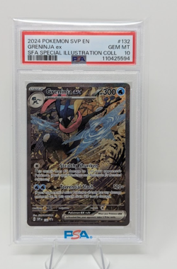 Pokemon Greninja ex SVP 132 Full Art Alt Art Black Star Promo PSA 10 GEM MINT - Image 1