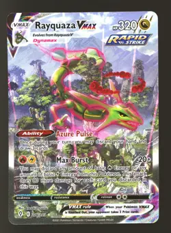 Pokemon Evolving Skies Rayquaza VMAX 218/203 LIGHTLY MODERATELY PLAYED LP MP - Image 1