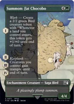 Summon: Fat Chocobo (Showcase) - Final Fantasy - Magic MTG NM - Image 1