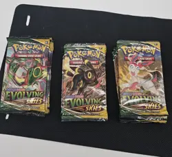 Pokemon SWSH Evolving Skies Booster Pack Lot of 14-FACTORY SEALED- UNSEARCHED - Image 1