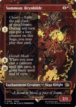 Summon: Brynhildr (Showcase) - Final Fantasy - Magic MTG NM - Image 1