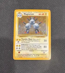Pokemon TCG Magneton #9/102 Base Set Unlimited Holo NM Condition - Image 1