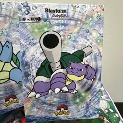 Pokemon Database Shiny Set Squirtle Wartortle Blastoise Sparkle Holo Set Of 3 - Image 4