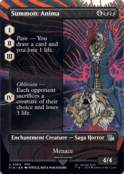 Summon: Anima (Showcase) - Final Fantasy - Magic MTG NM - Image 1