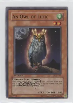 An Owl of Luck 1st Ed. YuGiOh Pharaonic Guardian #PGD-073 2003 - Image 1