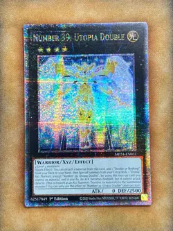 Yugioh Number 39: Utopia Double MP24-EN031 Quarter Century Rare 1st Ed NM - Image 1