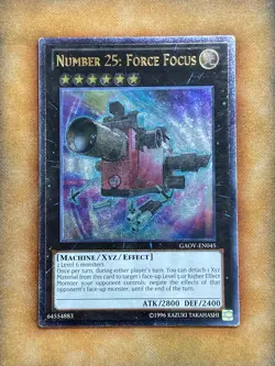 Yugioh Number 25: Force Focus GAOV-EN045 Ultimate Rare LP - Image 1