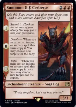 Summon: G.F. Cerberus - Final Fantasy - Magic MTG NM - Image 1