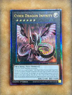 Yugioh Cyber Dragon Infinity RA04-EN068 Prismatic Ultimate Rare 1st Ed NM - Image 1
