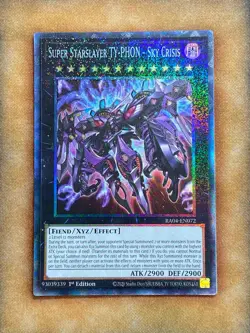 Yugioh Super Starslayer TY-PHON - Sky Crisis RA04-EN072 Collector Rare 1st Ed NM - Image 1