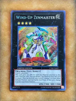 Yugioh Wind-Up Zenmaister CT08-EN002 Secret Rare Limited Edition NM - Image 1