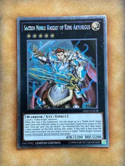Yugioh Sacred Noble Knight of King Artorigus NKRT-EN038 Platinum Rare NM - Image 1