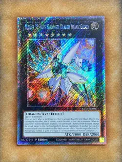 Yugioh Number 38: Hope Harbinger Dragon Titanic Galaxy RA02-EN036 Platinum NM - Image 1