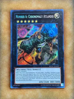 Yugioh Number 6: Chronomaly Atlandis REDU-EN092 Secret Rare NM - Image 1