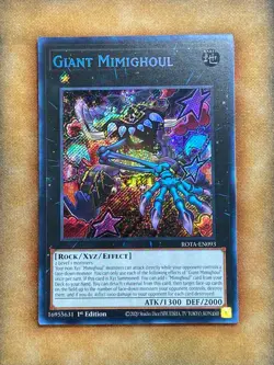 Yugioh Giant Mimighoul ROTA-EN093 Secret Rare 1st Ed NM - Image 1