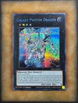 Yugioh Galaxy Photon Dragon MP24-EN070 Secret Rare 1st Ed NM - Image 1