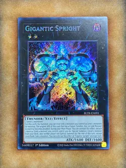 Yugioh Gigantic Spright BLTR-EN091 Secret Rare 1st Ed NM - Image 1