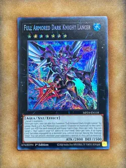 Yugioh Full Armored Dark Knight Lancer MP24-EN118 Secret Rare 1st Ed NM - Image 1