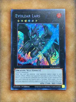 Yugioh Evolzar Lars DUNE-EN043 Secret Rare 1st Ed NM - Image 1
