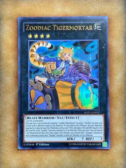 Yugioh Zoodiac Tigermortar RATE-EN052 Ultra Rare 1st Ed NM - Image 1