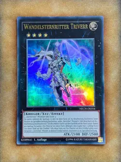 Yugioh Stellarknight Triverr NECH-EN054 Ultra Rare 1st Ed GERMAN LP - Image 1