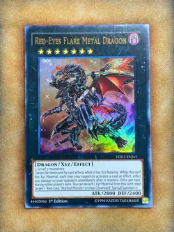Yugioh Red-Eyes Flare Metal Dragon LDK2-ENJ41 Ultra Rare 1st Ed NM - Image 1