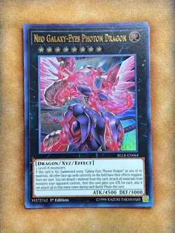 Yugioh Neo Galaxy-Eyes Photon Dragon BLLR-EN064 Ultra Rare 1st Ed NM - Image 1