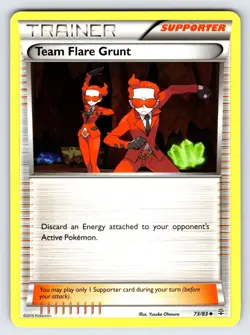 Team Flare Grunt 73/83 2016 Generations Pokemon Card Nintendo Trainer - Nm - Image 1