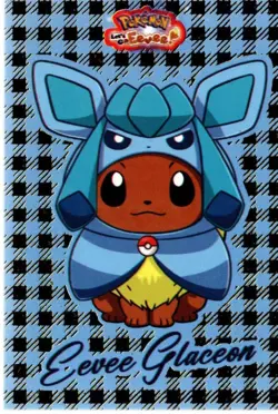 Let's Go Eevee Card Database Poncho Eevee Glaceon Foil Card - Image 1