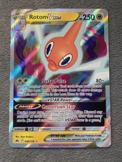 Rotom V Star 046/159 2023 Pokemon Card Full Art Textured Holo NM+ - Image 1