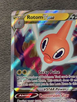 Rotom V Star 046/159 2023 Pokemon Card Full Art Textured Holo NM+ - Image 3
