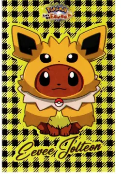 Let's Go Eevee Card Database Poncho Eevee Jolteon Foil Card - Image 1