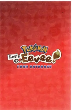 Let's Go Eevee Card Database Poncho Eevee Jolteon Foil Card - Image 2