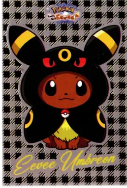 Let's Go Eevee Card Database Poncho Eevee Umbreon Foil Card - Image 1