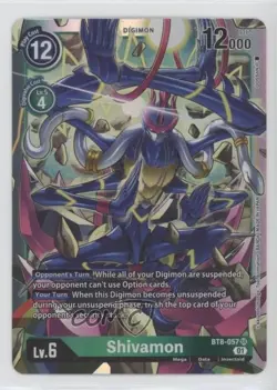 2022 Digimon Card Game - New Awakening (BT8) Super Rare Shivamon #BT8-057 - Image 1