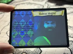 Rubeus Hagrid Holo Card Harry Potter TCG By Wizards Of The Coast - Image 1