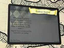 Rubeus Hagrid Holo Card Harry Potter TCG By Wizards Of The Coast - Image 3