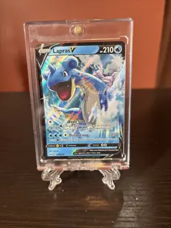 Pokemon Lapras V 049/202 Holo Shield & Sword Ultra Rare TCG Card NM - Image 1