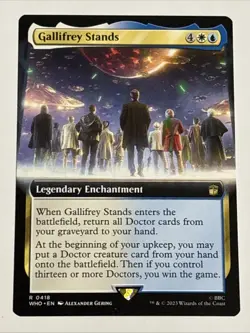 MTG Universes Beyond: Doctor Who Gallifrey Stands Extended Art 0418 NM Rare - Image 1
