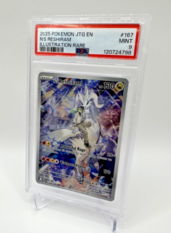 Pokemon Journey Together # 167 N’s Reshiram Illustration Rare PSA 9 Card MINT! - Image 1